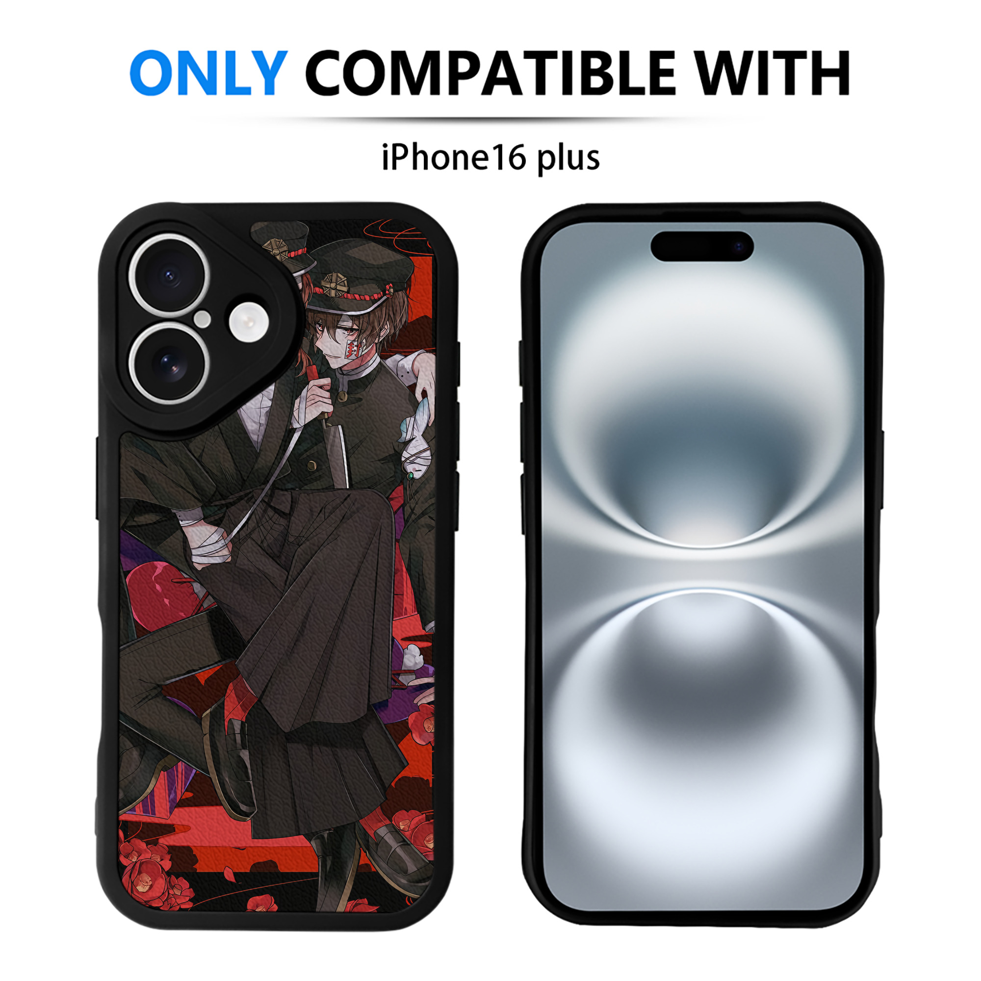 （画像用） 文豪ストレイドッグス Bungo Stray Dogs 【iPhone 16シリーズ対応】シリコンスマホケース（レザー調） 材質：シリコン